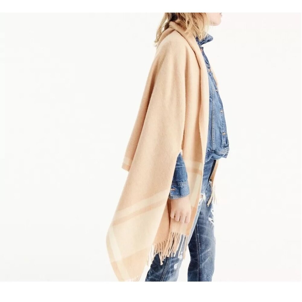 NWOT J. Crew Wool Wrap With Armholes